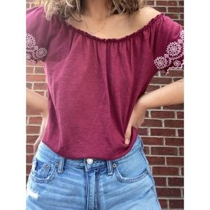 Vintage American Eagle Off the shoulder crop top